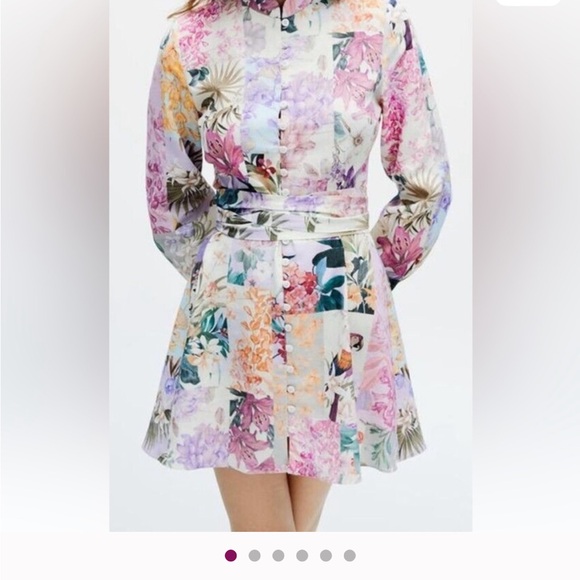 Zara Floral Mini Dress - Multicolor - Picture 1 of 5